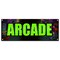 Signmission ARCADE BANNER SIGN video pinball skeeball bowling games shooting play B-Arcade - alternate 1